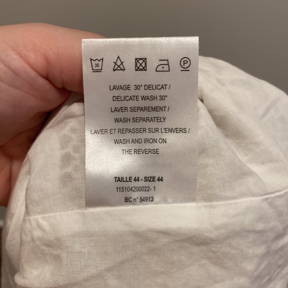 Women’s US Size 10 Sleeveless Crocheted Shirt in Off-White by Burton of … - Picture 7 of 7